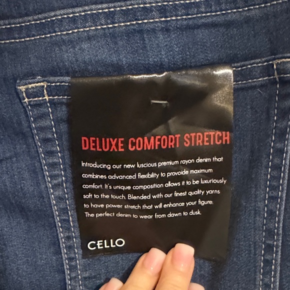 Cello Dark Blue Flare Jeans - Picture 3 of 6